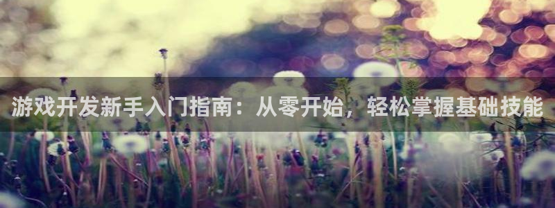 沐鸣娱乐2手机下载破解版：游戏开发新手入门指南：从零开始，轻松掌握基础技能
