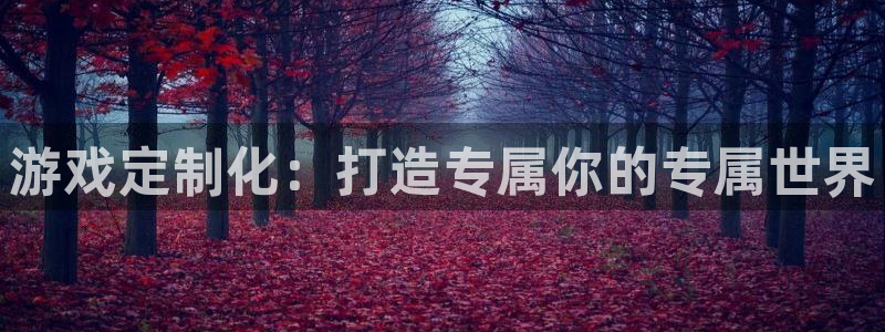 沐鸣2注册连接：游戏定制化：打造专属你的专属世界